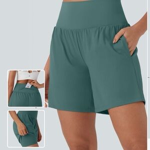 Halara Super High Waisted 2-in-1 Yoga Shorts